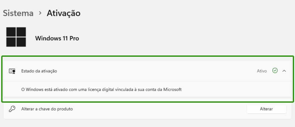 Licença Windows 11 Pro Chave Original Ativa Online Vitalícia - Softwares E  Licenças - DFG